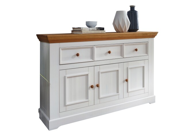 Anrichte >WZ-0133< (BxHxT: 149x94x42 cm) in weiß - 149x94x42 (BxHxT)