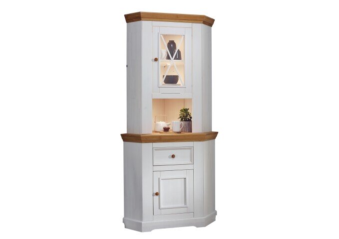 Buffet >WZ-0133< (BxHxT: 103x214x69 cm) in weiß - 103x214x69 (BxHxT)