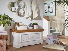 Truhe >WZ-0133< (BxHxT: 108x50x42 cm) in weiß...