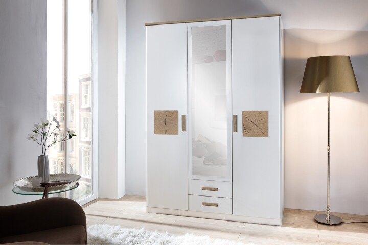 Kleiderschrank >KAERNTEN< (BxHxT: 179x199x58 cm) HIRNHOLZ-, WEISS + in 449,95 €