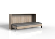 Klappbett >JUIST< (BxHxT: 212x105x43 cm) in EICHE SAEGERAU-NACHBILDUNG