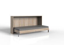 Klappbett >JUIST< (BxHxT: 212x105x43 cm) in EICHE...