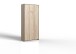 Klappbett >JUIST< (BxHxT: 102x213x43 cm) in EICHE SAEGERAU-NACHBILDUNG