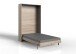 Klappbett >JUIST< (BxHxT: 132x213x43 cm) in EICHE SAEGERAU-NACHBILDUNG