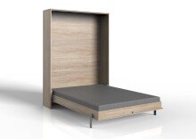 Klappbett >JUIST< (BxHxT: 152x213x43 cm) in EICHE...
