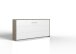 Klappbett >JUIST< (BxHxT: 212x105x43 cm) in SAN REMO EICHE NACHBILDUNG + WEISS