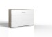 Klappbett >JUIST< (BxHxT: 212x134x43 cm) in SAN REMO EICHE NACHBILDUNG + WEISS