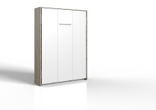 Klappbett >JUIST< (BxHxT: 152x213x43 cm) in SAN REMO EICHE NACHBILDUNG + WEISS