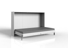 Klappbett >JUIST< (BxHxT: 212x134x43 cm) in WEISS - 212x134x43cm (BxHxT)