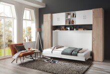 Klappbett >JUIST< (BxHxT: 212x134x43 cm) in WEISS - 212x134x43cm (BxHxT)