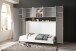 Klappbett >JUIST< (BxHxT: 212x134x43 cm) in WEISS - 212x134x43cm (BxHxT)