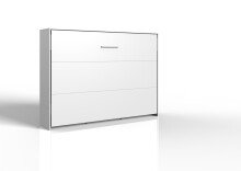 Klappbett >JUIST< (BxHxT: 212x154x43 cm) in WEISS -...