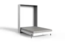 Klappbett >JUIST< (BxHxT: 152x213x43 cm) in WEISS -...