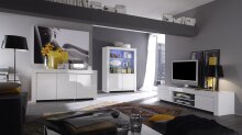 TV-Board >Asti< (BxHxT: 190x45x50 cm) in Weiss echt Hochglanz lackiert