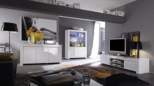 Sideboard >Asti< (BxHxT: 160x84x50 cm) in Weiss echt Hochglanz lackiert