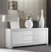 Sideboard >Asti< (BxHxT: 190x84x50 cm) in Weiss echt Hochglanz lackiert