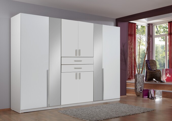 Kleiderschrank >VANEA< (BxHxT: 270x210x58 cm) € 599,95 in WEISS 270x210x58cm, 