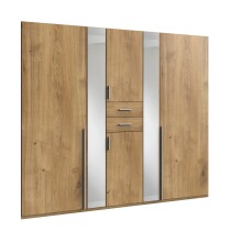 Kleiderschrank >VANEA< (BxHxT: 225x210x58 cm) in PLANKENEICHE NACHBILDUNG