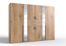Kleiderschrank >VANEA< (BxHxT: 270x210x58 cm) in PLANKENEICHE NACHBILDUNG