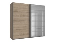 Kleiderschrank >ERNIE< (BxHxT: 225x210x65 cm) in HICKORY-OAK NACHBILDUNG