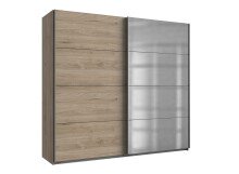 Kleiderschrank >ERNIE< (BxHxT: 225x210x65 cm) in HICKORY-OAK NACHBILDUNG