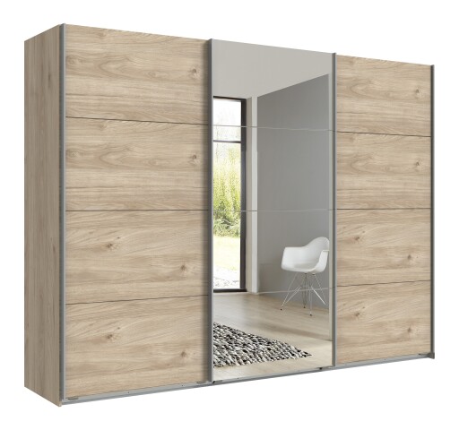 Kleiderschrank >ERNIE< (BxHxT: 270x210x65 cm) in HICKORY-OAK NACHBILDUNG