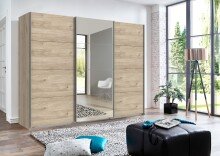 Kleiderschrank >ERNIE< (BxHxT: 270x210x65 cm) in HICKORY-OAK NACHBILDUNG
