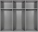 Kleiderschrank >ERNIE< (BxHxT: 270x210x65 cm) in HICKORY-OAK NACHBILDUNG