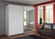 Kleiderschrank >ERNIE< (BxHxT: 225x210x65 cm) in WEISS - 225x210x65cm (BxHxT)