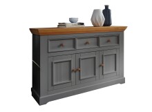 Anrichte >WZ-0133< (BxHxT: 149x94x42 cm) in grau -...