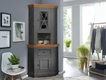 Buffet >WZ-0133< (BxHxT: 104x214x69 cm) in grau -...