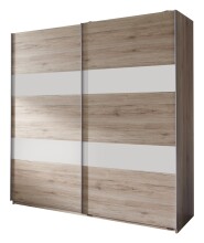 Schwebetürenschrank >CHESS< (BxH: 135x198 cm) SAN REMO EICHE WEISS