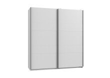 Schwebetürenschrank >CHESS< (BxH: 135x198 cm) in WEISS - 135x198cm (BxH)
