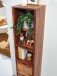 Wandregal >522< (LxBxH: 35x30x150 cm) in Braun aus Sheesham - 35x30x150 (LxBxH)