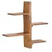 Wandregal >528< (LxBxH: 58x15x60 cm) in Braun aus Sheesham - 58x15x60cm (LxBxH)