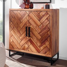 Schuhschrank >530< (LxBxH: 100x40x105 cm) in Braun - 100x40x105 (LxBxH)