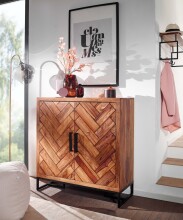 Schuhschrank >530< (LxBxH: 100x40x105 cm) in Braun - 100x40x105 (LxBxH)