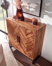 Schuhschrank >530< (LxBxH: 100x40x105 cm) in Braun - 100x40x105 (LxBxH)