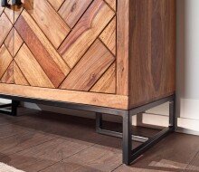 Schuhschrank >530< (LxBxH: 100x40x105 cm) in Braun - 100x40x105 (LxBxH)