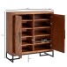 Schuhschrank >530< (LxBxH: 100x40x105 cm) in Braun - 100x40x105 (LxBxH)