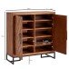 Schuhschrank >530< (LxBxH: 100x40x105 cm) in Braun - 100x40x105 (LxBxH)