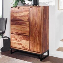 Schuhschrank >531< (LxBxH: 88x40x120 cm) in Braun - 88x40x120 (LxBxH)