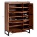 Schuhschrank >531< (LxBxH: 88x40x120 cm) in Braun - 88x40x120 (LxBxH)