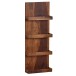 Wandregal >532< (LxBxH: 30x10x80 cm) in Braun aus Sheesham - 30x10x80cm (LxBxH)