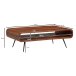 Couchtisch 90x55x30 cm Sheesham Massivholz/Metall Sofatisch Eckig, Wohnzimmertisch mit Stauraum, Kaffeetisch Massiv, Kleiner Tisch Beistelltisch Wohnzimmer Modern Rechteckig