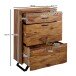 Kommode >546< (LxBxH: 80x42x120 cm) in Braun aus Sheesham - 80x42x120cm (LxBxH)