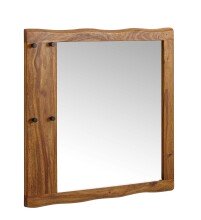 Spiegel >547< (LxBxH: 80x3x80 cm) in Braun aus...