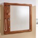 Spiegel >547< (LxBxH: 80x3x80 cm) in Braun aus Sheesham - 80x3x80cm (LxBxH)