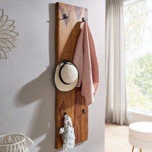 Garderobe >548< (LxBxH: 40x7x140 cm) in Braun aus...