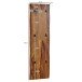 Garderobe >548< (LxBxH: 40x7x140 cm) in Braun aus Sheesham - 40x7x140cm (LxBxH)
